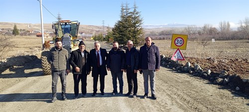 Kaymakamımız Haluk ŞİMŞEK, Bahtiyar Köyünü Ziyaret Ederek Devam Eden Çalışmalar İle İlgili İncelemelerde Bulundu