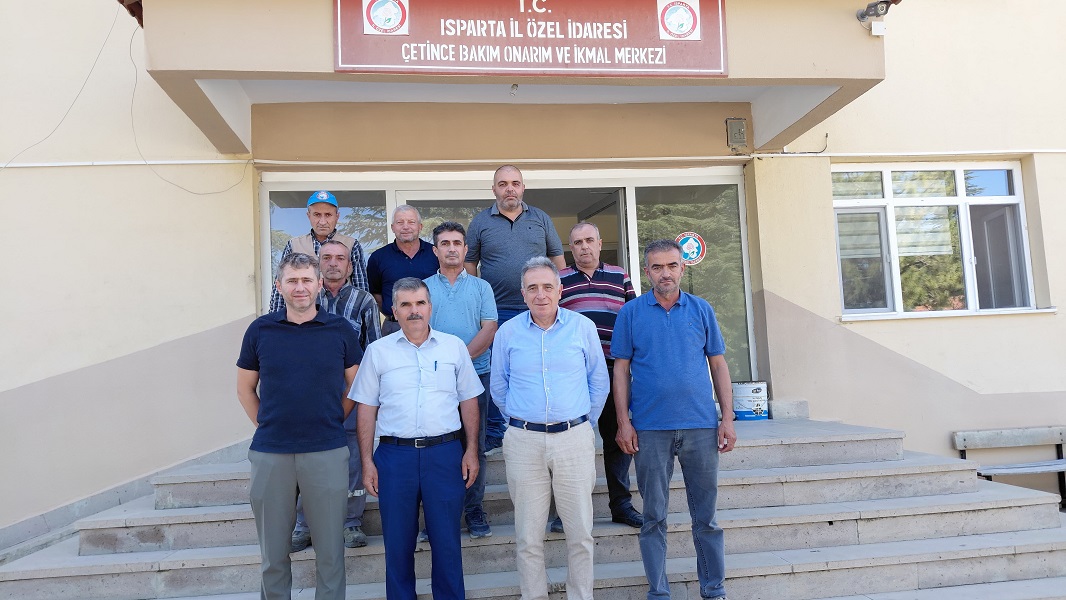 Kaymakamımız Haluk ŞİMŞEK, Isparta İl Özel İdaresi Çetince Bakım Onarım ve İkmal Merkezini Ziyaret Etti